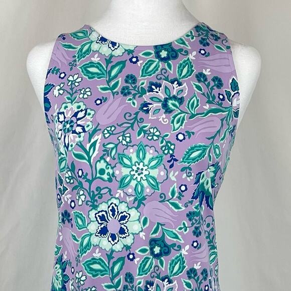 Talbots Bold Floral Beach Vacation Cruise Dress With Cut Out Dress NWOT Size S - Picture 3 of 14
